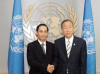 Ảnh: Đại sứ Việt Nam Lê Hoài Trung và Tổng thư ký Liên hợp quốc Ban Ki-Moon