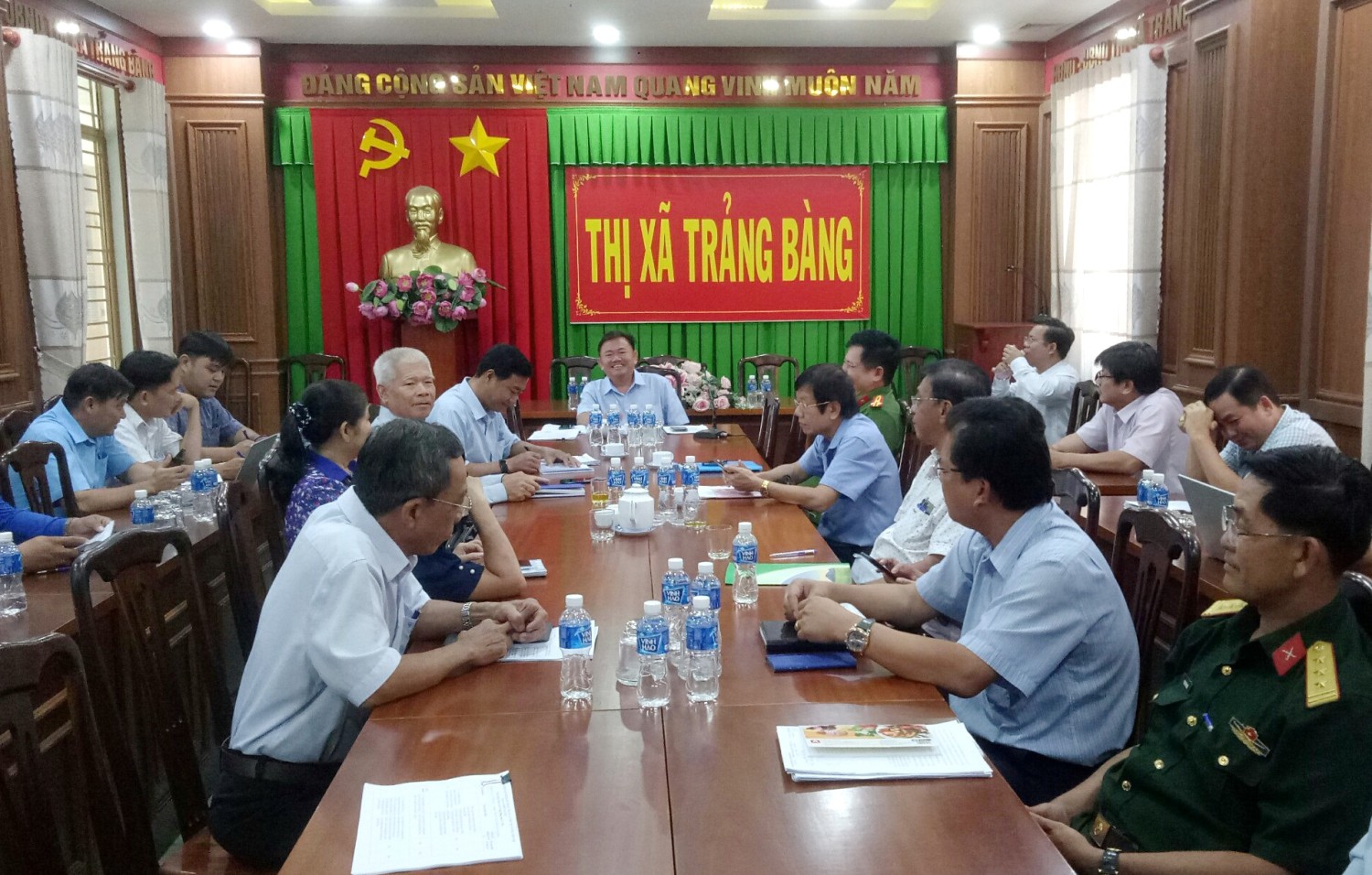Tham dự buổi làm việc, có ông Hà Minh Dảo- Phó Chủ tịch UBND thị xã.