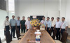 Đoàn tới thăm, tặng hoa chúc mừng Công ty Cổ phần Xây dựng Kiến trúc AA Tây Ninh.