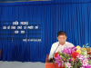 Ông Nguyễn Văn Minh – Phó Bí thư Đảng ủy – Chủ tịch UBND phát biểu khai mạc hội nghị.